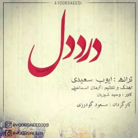 دانلود موزیک ویدئو ایوب سعیدی به نام درد دل