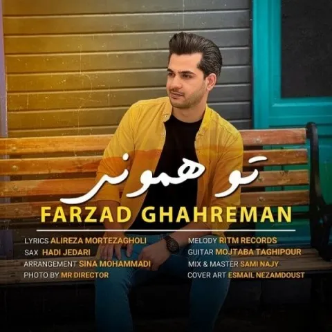 دانلود آهنگ فرزاد قهرمان به نام تو همونی + متن آهنگ