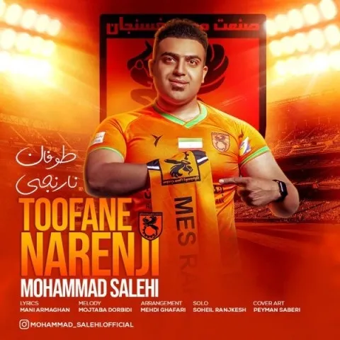 دانلود آهنگ محمد صالحی به نام طوفان نارنجی + متن آهنگ