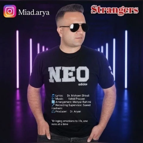 دانلود آهنگ میعاد آریا به نام غریبه ها + متن آهنگ